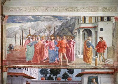 The Tribute Money, from the Brancacci Chapel, c.1426 by Tommaso Masaccio